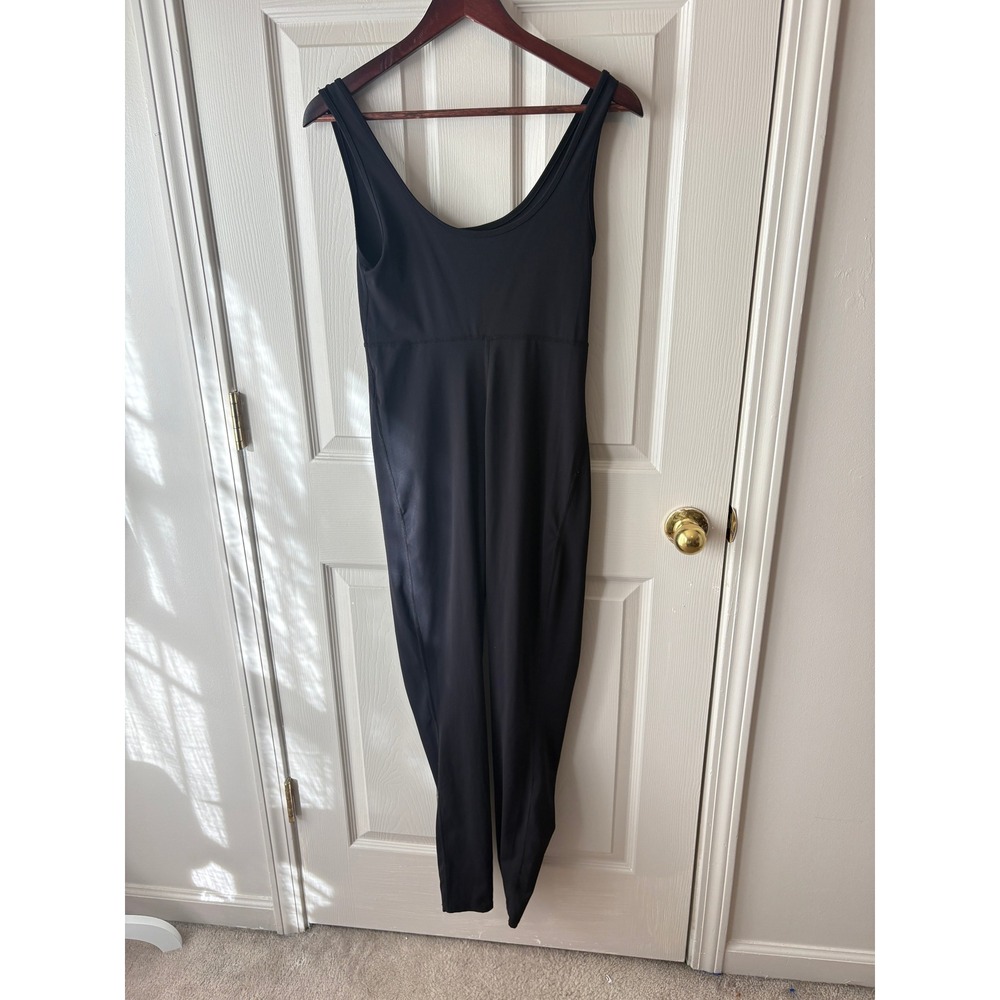 Motherhood Maternity Bodysuit Women Medium Black Jumpsuit Yoga Activewear